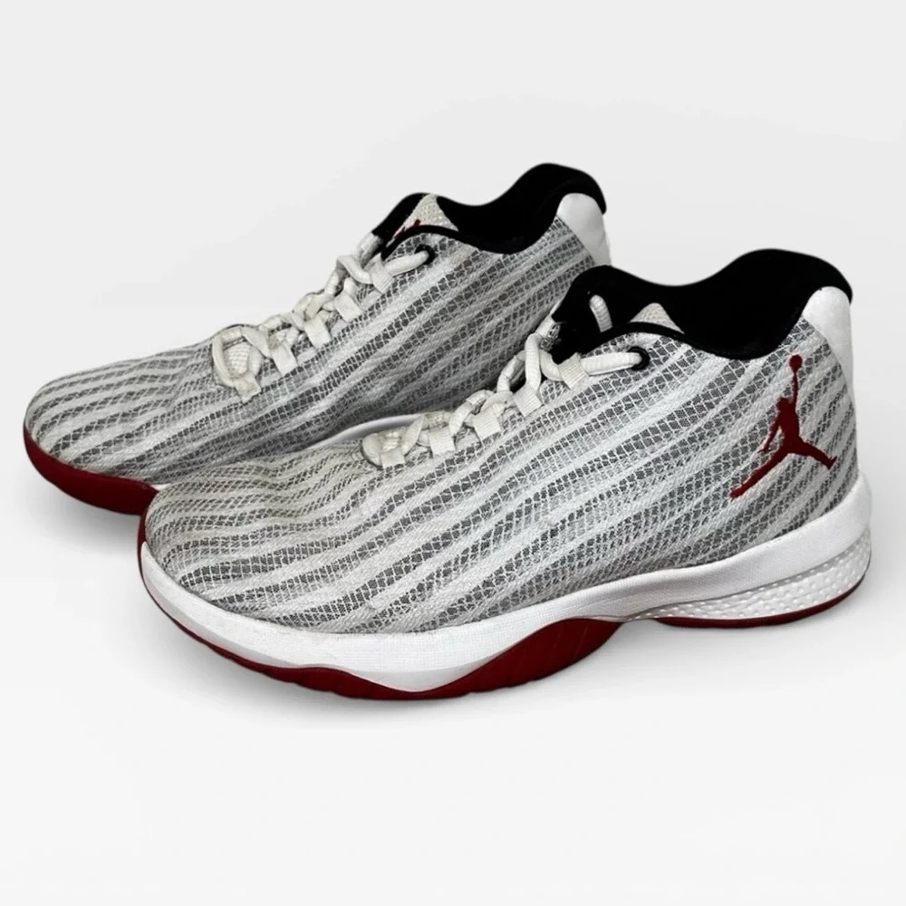 Air Jordan CP3.X Basketball High Top Sports Shoes White Black Red Size 6Y